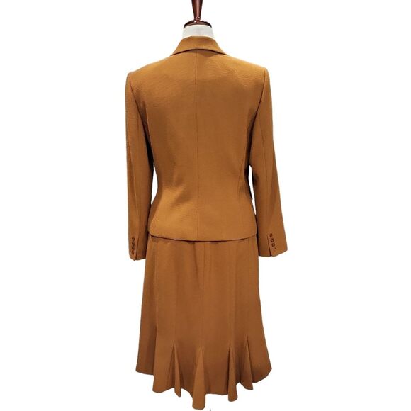 EUC 2 pcs set Saghabor women's orange blazer jacket suit & skirt set, M - Picture 3 of 12